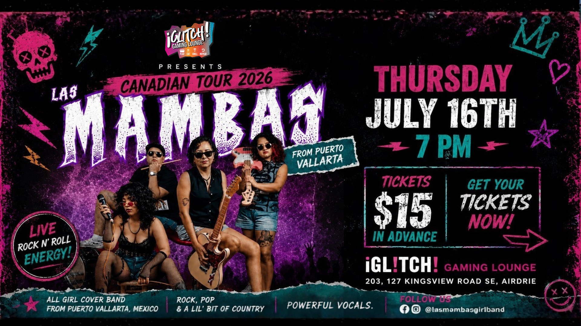 Las Mambas LIVE in Airdrie ~ Canadian Tour 2026