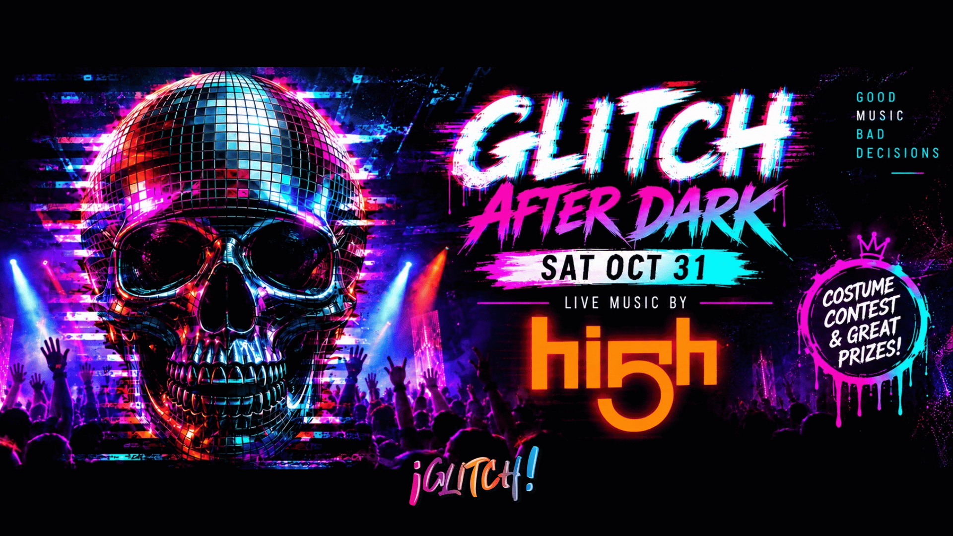 GLITCH AFTER DARK | Halloween Night | High 5 LIVE GLITCH AFTER DARK | Halloween Night | High 5 LIVE